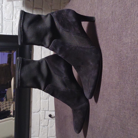 Naturalizer black suede ankle boots - Picture 2 of 5